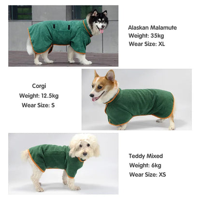 SnugDry Dog Bathrobe